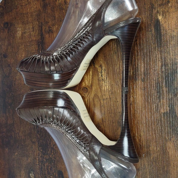 Guess by Marciano Leather Peep-toe Heels - Picture 9 of 16